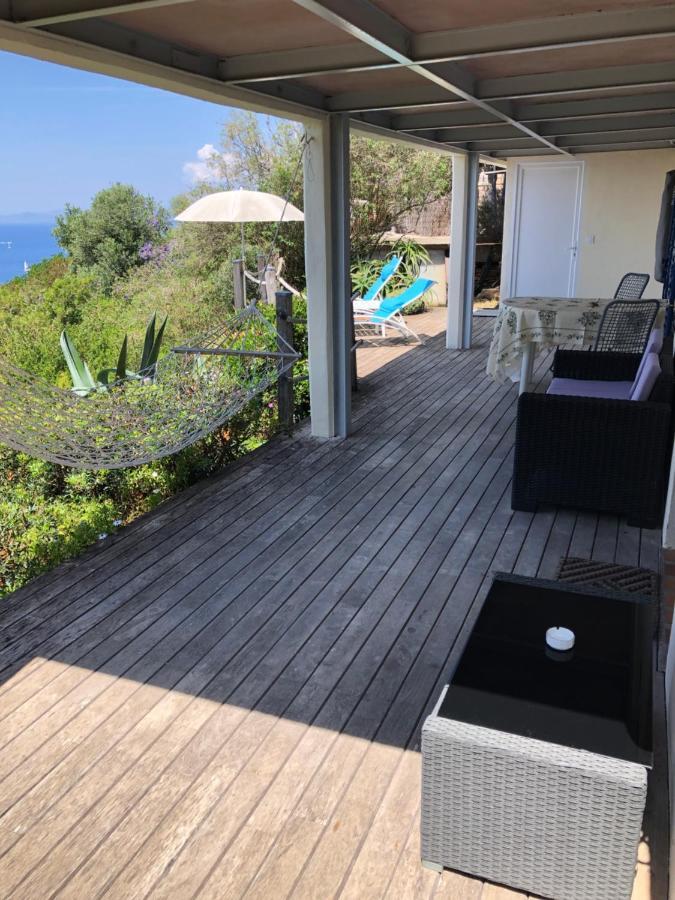 Les Oreades, Studio Le Marin Avec Vue Mer Imprenable Διαμέρισμα Île du Levant Εξωτερικό φωτογραφία